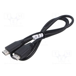 Cabo de conexão preta 1m HDMI ficha,em ambos os lados