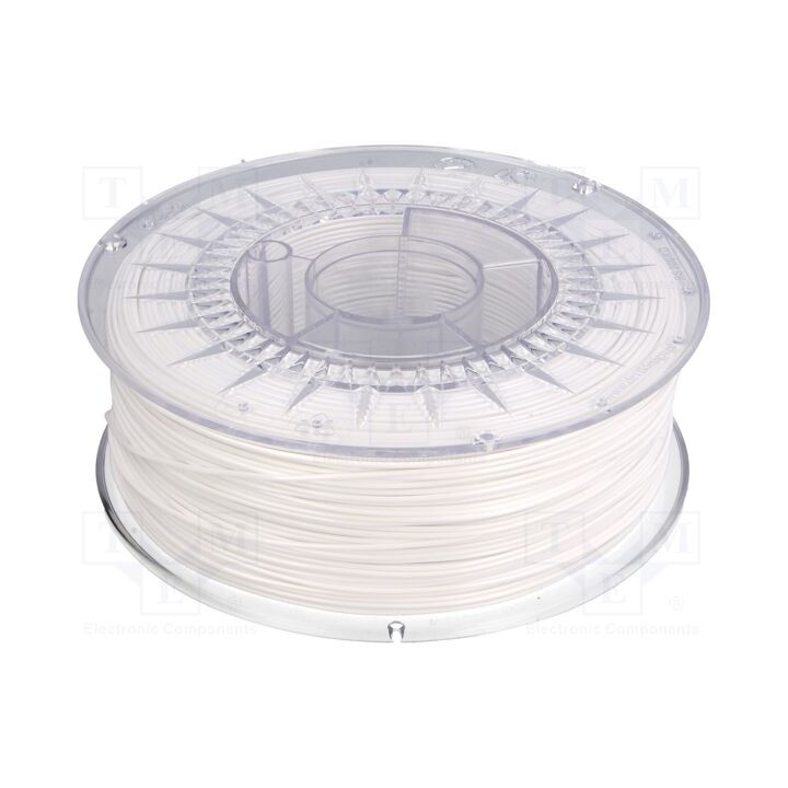 Filamento: PET-G Ø: 1,75mm branca 220÷250°C 1kg
