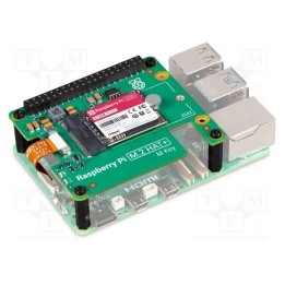 Adaptador Raspberry Pi M.2 HAT+,SSD 512GBFLASH