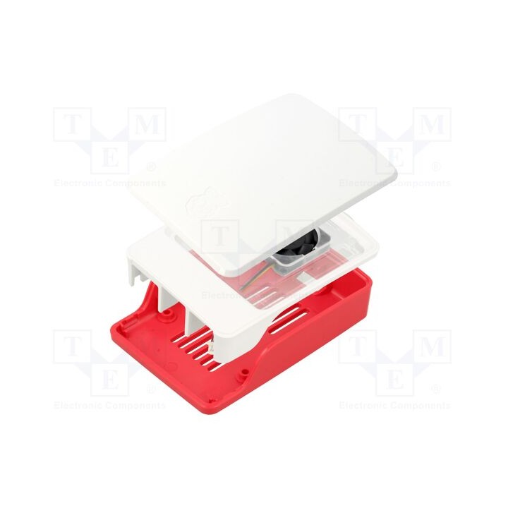 Caixa branca,vermelha Mat.caixa: ABS Raspberry Pi 5