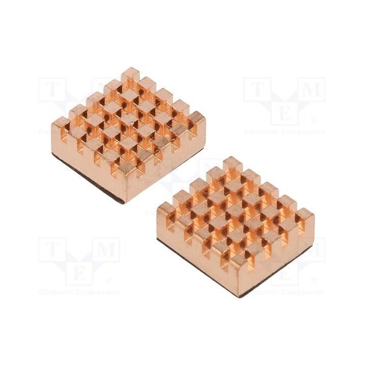 Dissipador: estampado tubular Raspberry Pi em cobre L: 13mm