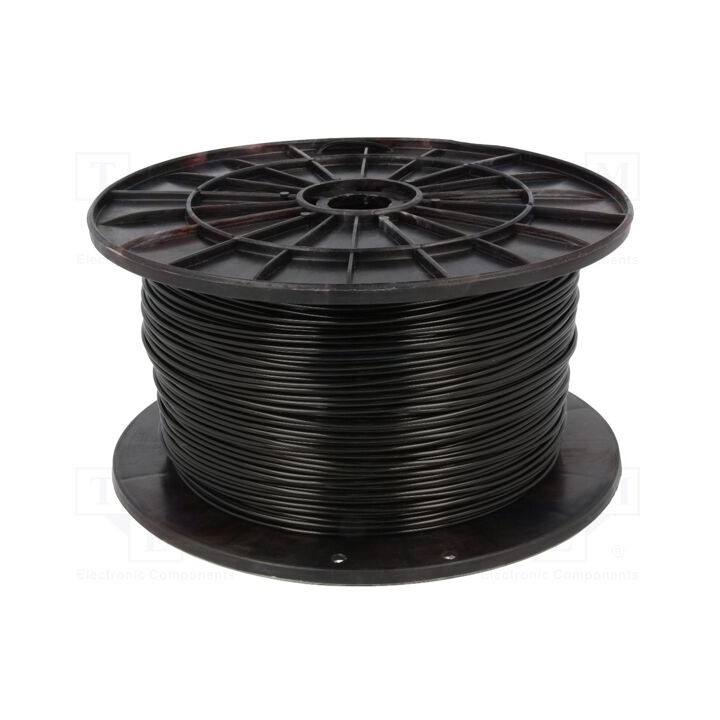 Filamento: PLA Ø: 1,75mm preta 200÷235°C 1kg