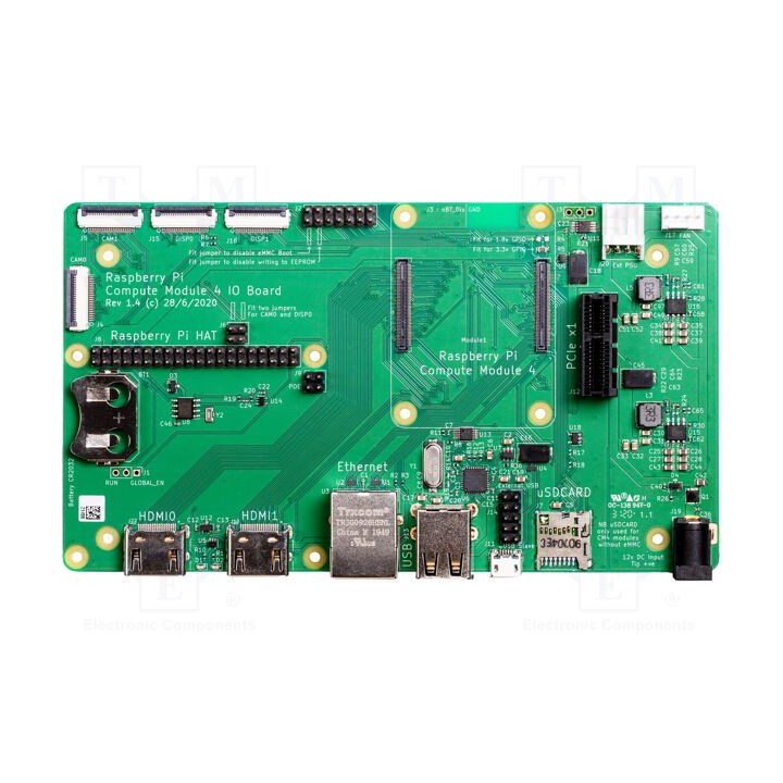 Acessórios: placa de expansão RPI CM4IO 12VDC
