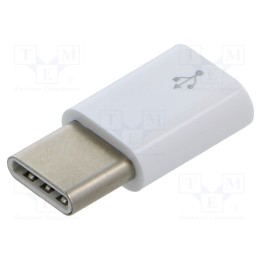 Adaptador branca USB B micro tomada,USB C ficha