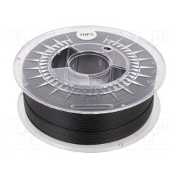 Filamento: HIPS Ø: 1,75mm preta 230÷240°C 800g