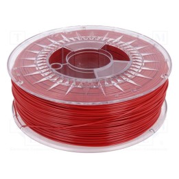 Filamento: PET-G Ø: 1,75mm vermelho 220÷250°C 1kg