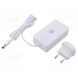 Alimentador branca 1,5m 100÷240VAC 6A Sai: 5,5/2,1/11 8VDC