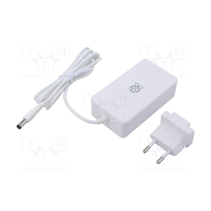 Alimentador branca 1,5m 100÷240VAC 6A Sai: 5,5/2,1/11 8VDC