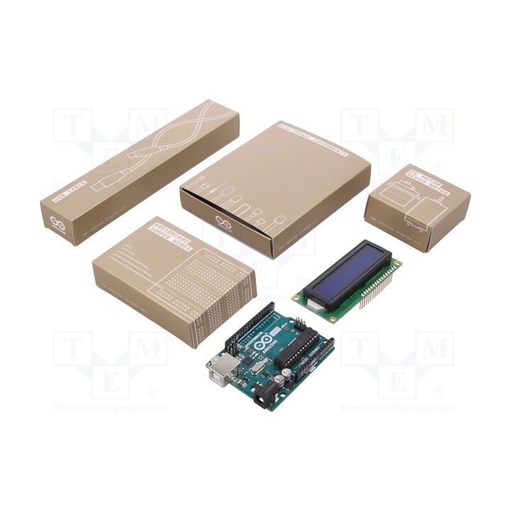 Kit de arranq: educativo Arduino 5VDC Arquitetura: AVR