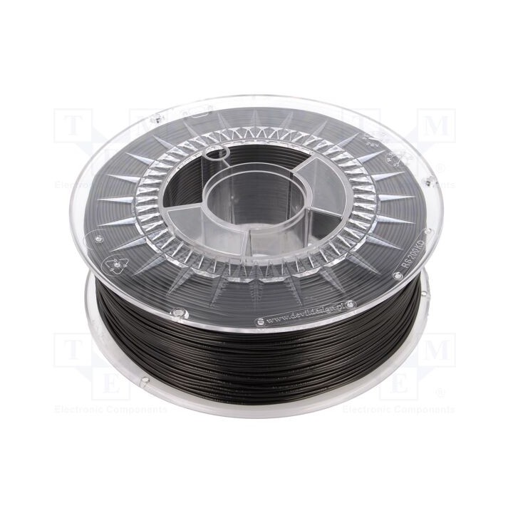 Filamento: TPU Ø: 1,75mm preta 210÷230°C 1kg