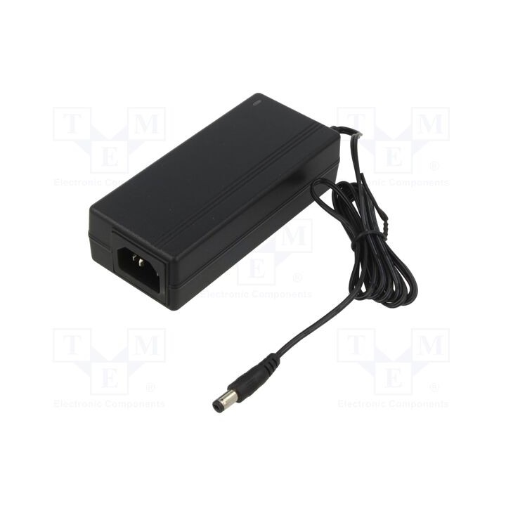 Alimentador: de impulsos 24VDC 2,7A Sai: 5,5/2,1 65W 90÷264VAC
