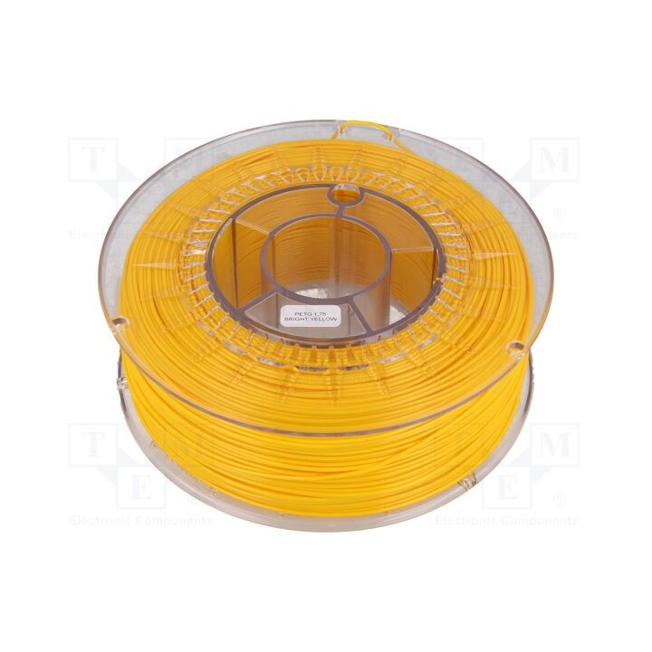 Filamento: PET-G Ø: 1,75mm amarelo (claro) 220÷250°C 1kg