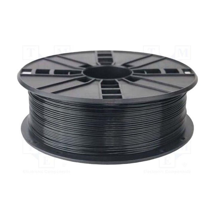 Filamento: PLA 1,75mm preta 190÷220°C 200g