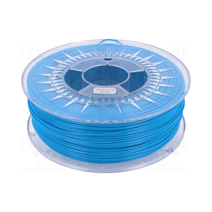 Filamento: PET-G Ø: 1,75mm azul 220÷250°C 1kg