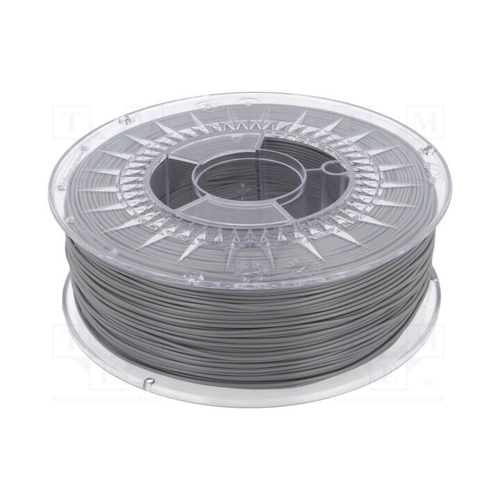 Filamento: PLA Ø: 1,75mm cinzenta 200÷235°C 1kg