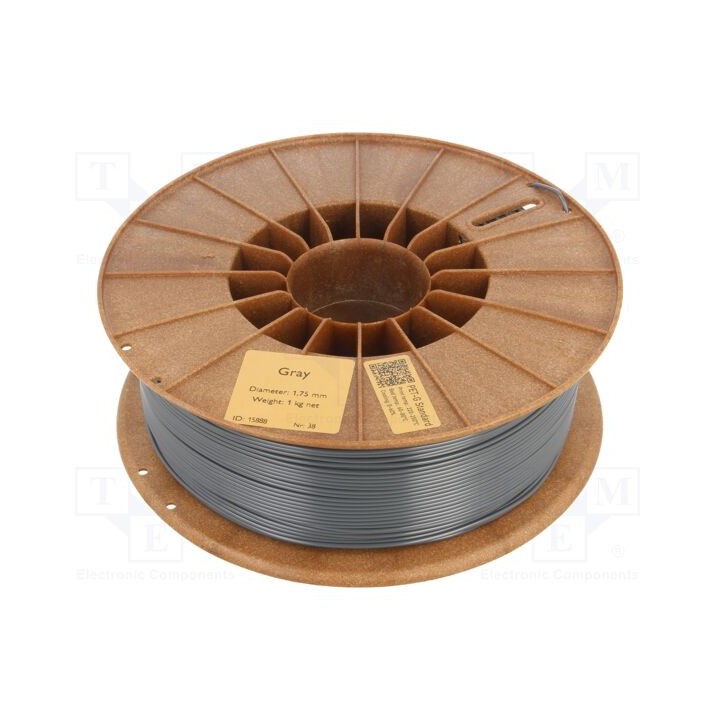 Filamento: PET-G 1,75mm cinzenta 220÷250°C 1kg