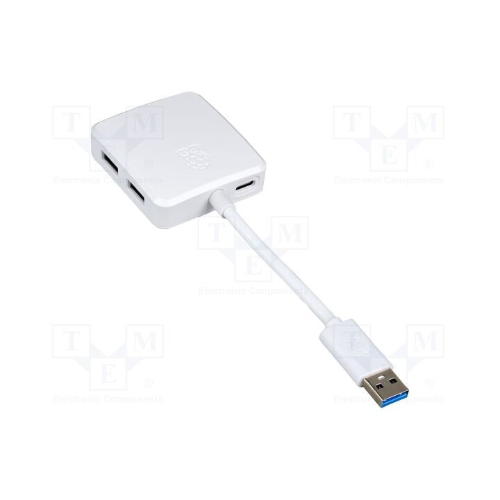 USB hub white hub USB Out: USB A socket x4 Enclos.mat: plastic