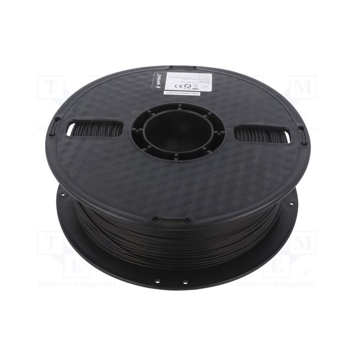 Filamento: PET-G 1,75mm preta 220÷260°C 1kg