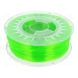 Filamento: PET-G Ø: 1,75mm transparente,verde (claro) 1kg