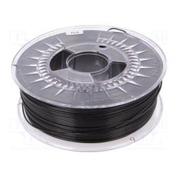 Filamento: PLA Ø: 1,75mm preta,meio transparente 200÷235°C 1kg