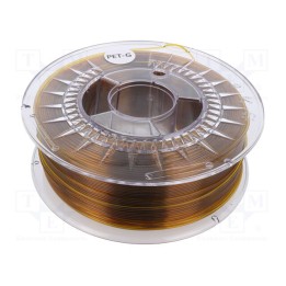 Filamento: PET-G Ø: 1,75mm âmbar 220÷250°C 1kg