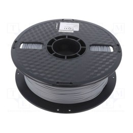 Filamento: PLA+ 1,75mm cinzenta 195÷235°C 1kg