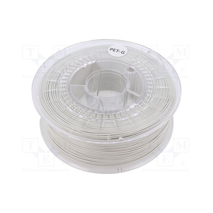 Filamento: PET-G Ø: 1,75mm cinza de computador 220÷250°C 1kg