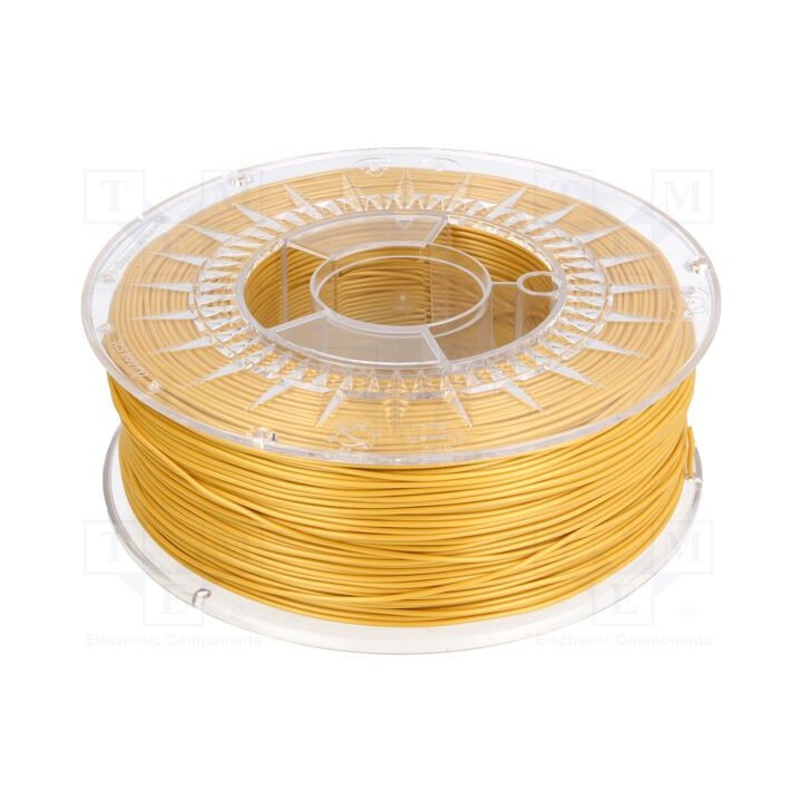 Filamento: PLA Ø: 1,75mm dourado 200÷235°C 1kg