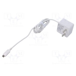 Alimentador branca 1,5m 100÷240VAC 2,5A Sai: USB micro 5,1VDC