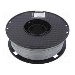 Filamento: PLA 1,75mm cinzenta 190÷220°C 1kg