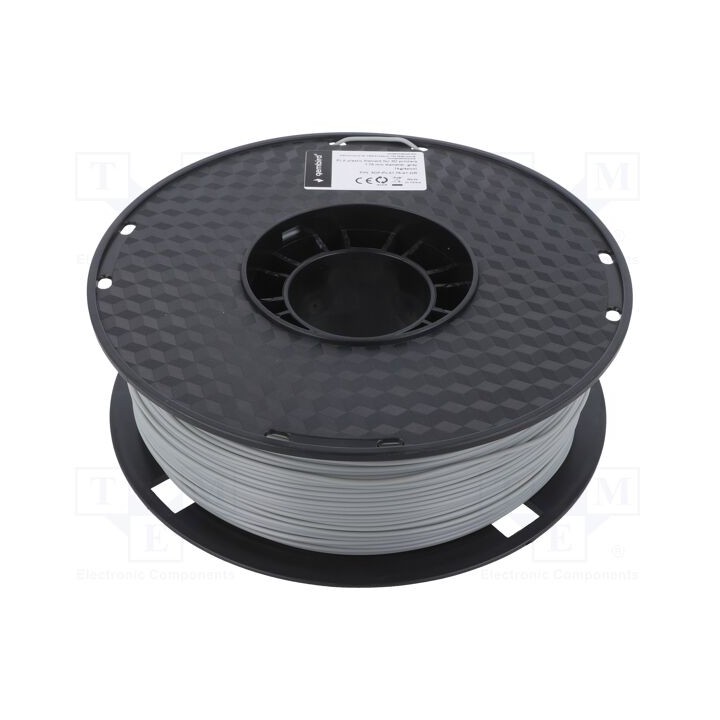 Filamento: PLA 1,75mm cinzenta 190÷220°C 1kg