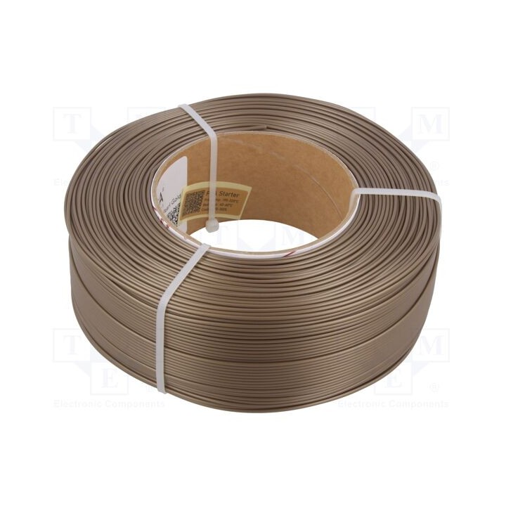 Filamento: PLA 1,75mm dourado perlado 185÷225°C 1kg