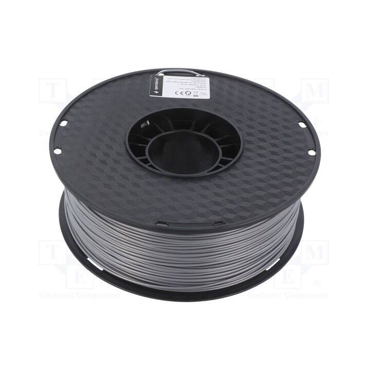 Filamento: ABS 1,75mm prateado 225÷245°C 1kg