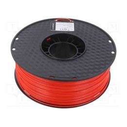 Filamento: ABS 1,75mm vermelho 225÷245°C 1kg