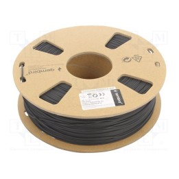 Filamento: PLA 1,75mm preta 190÷220°C 1kg flexível