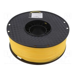 Filamento: TPE 1,75mm amarelo 190÷240°C 1kg flexível