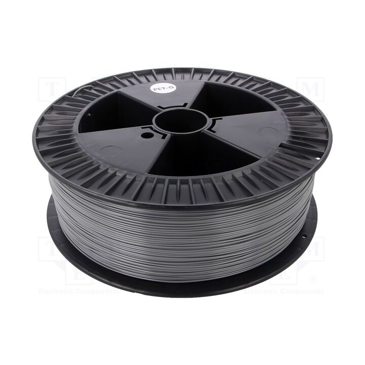 Filamento: PET-G Ø: 1,75mm cinzenta 220÷250°C 2kg