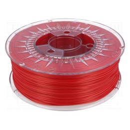 Filamento: PLA Ø: 1,75mm vermelho quente 200÷235°C 1kg