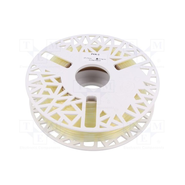 Filamento: PVA-2 1,75mm natural 190÷215°C 500g Água solúvel