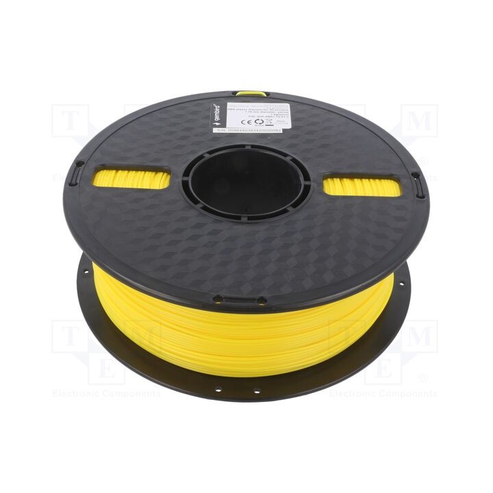 Filamento: ABS 1,75mm amarelo 225÷245°C 1kg