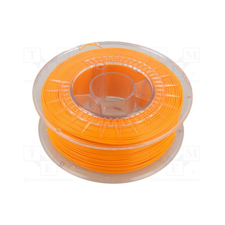 Filamento: ASA Ø: 1,75mm cor de laranja (claro) 230÷240°C 800g