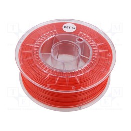 Filamento: PET-G Ø: 1,75mm super red 220÷250°C 1kg