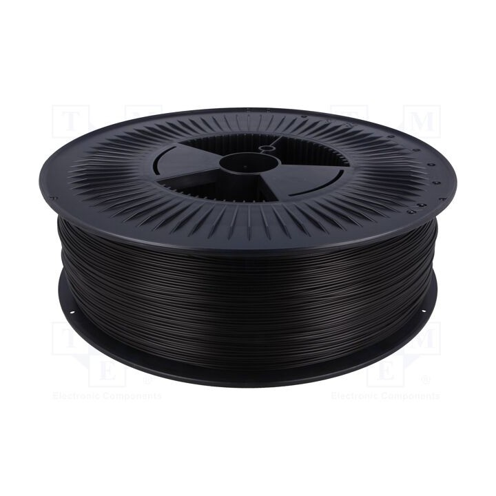 Filamento: PLA Ø: 1,75mm preta 200÷235°C 5kg