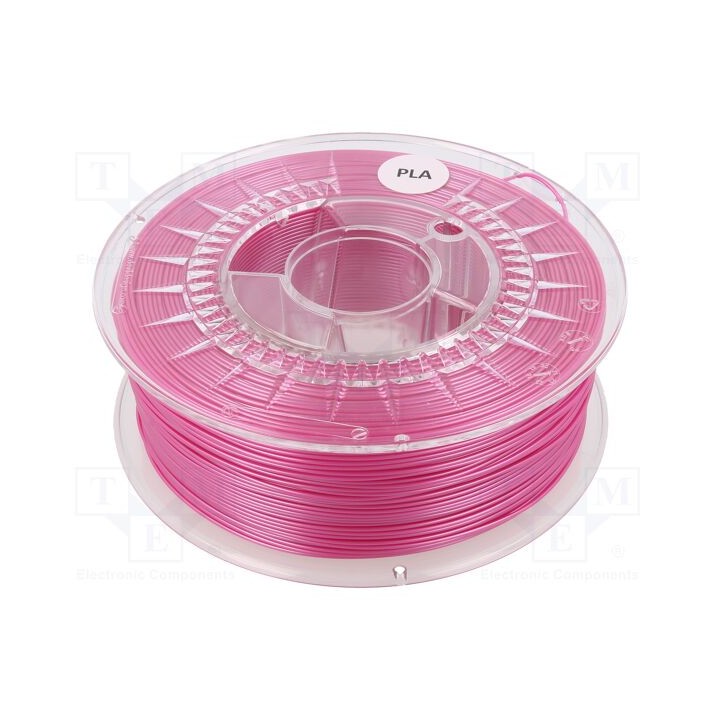 Filamento: PLA Ø: 1,75mm cor-de-rosa (pérola) 200÷235°C 1kg