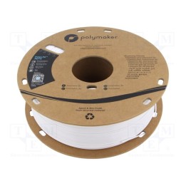 Filamento: PET-G 1,75mm branca 230÷240°C 1kg PolyLite™