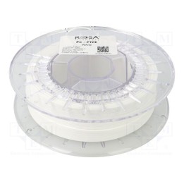 Filamento: PC + PTFE 1,75mm branca 270÷295°C 500g