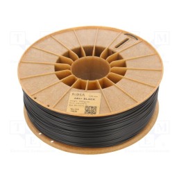 Filamento: ABS+ 1,75mm preta 230÷270°C 1kg