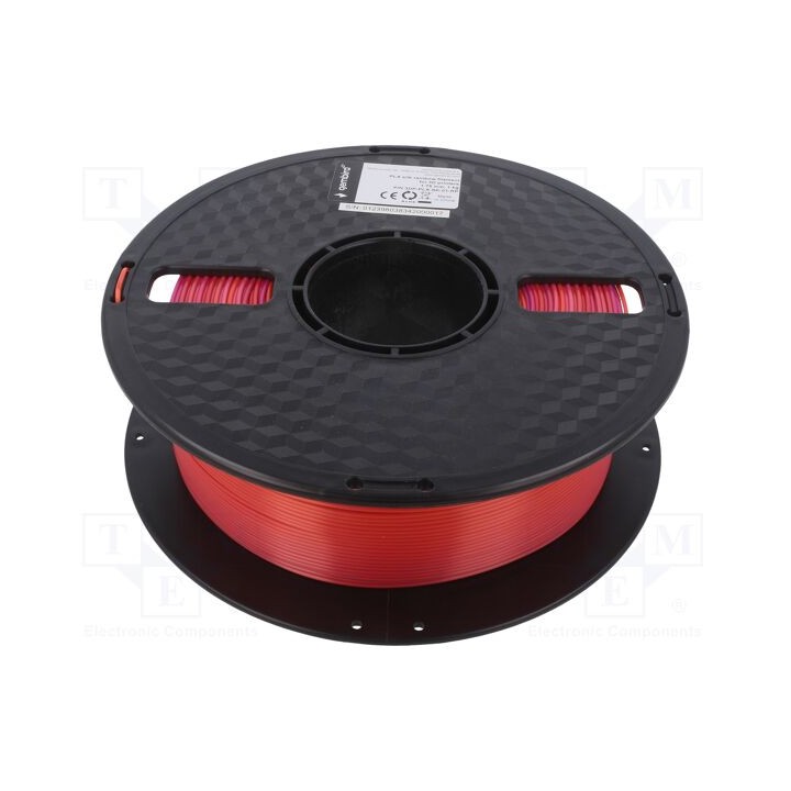 Filament: PLA 1.75mm red/purple 190÷220°C 1kg