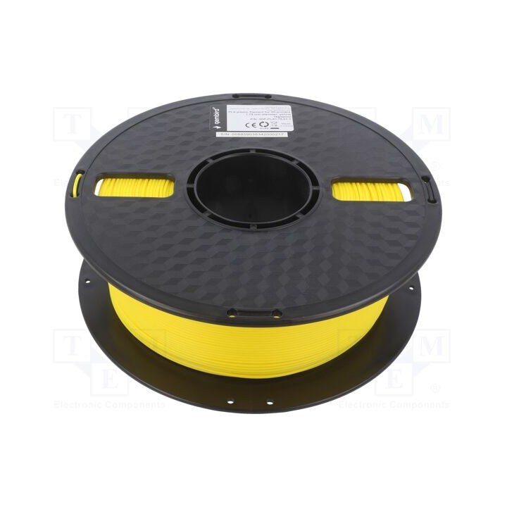 Filamento: PLA 1,75mm amarelo 190÷220°C 1kg