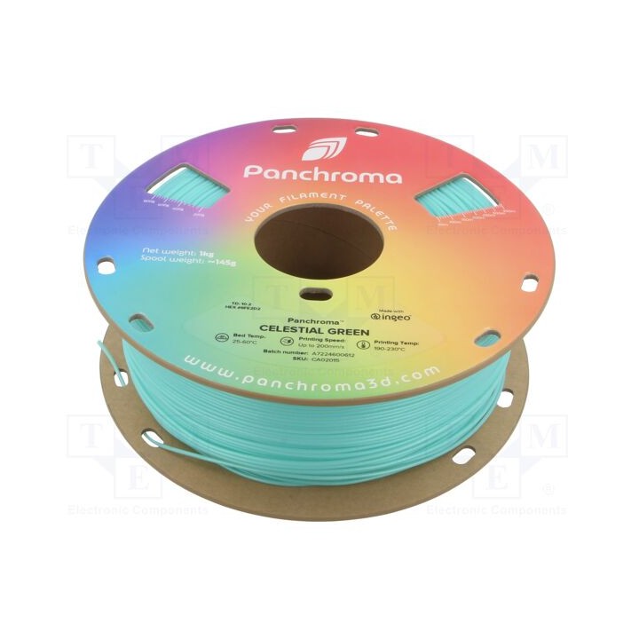 Filamento: PLA 1,75mm celestial green 190÷230°C 1kg